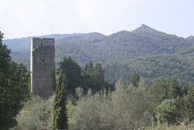 Barbischio Tower - On the horizon Montegrossi Castle