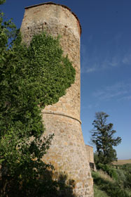One of the round towers of the town walls
