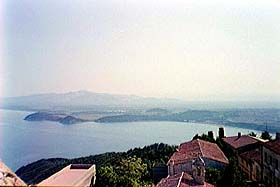 View of the Baratti gulf from the tower of the Fortress. 