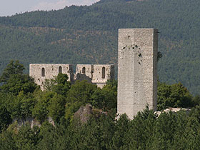 View from the road for Sovana